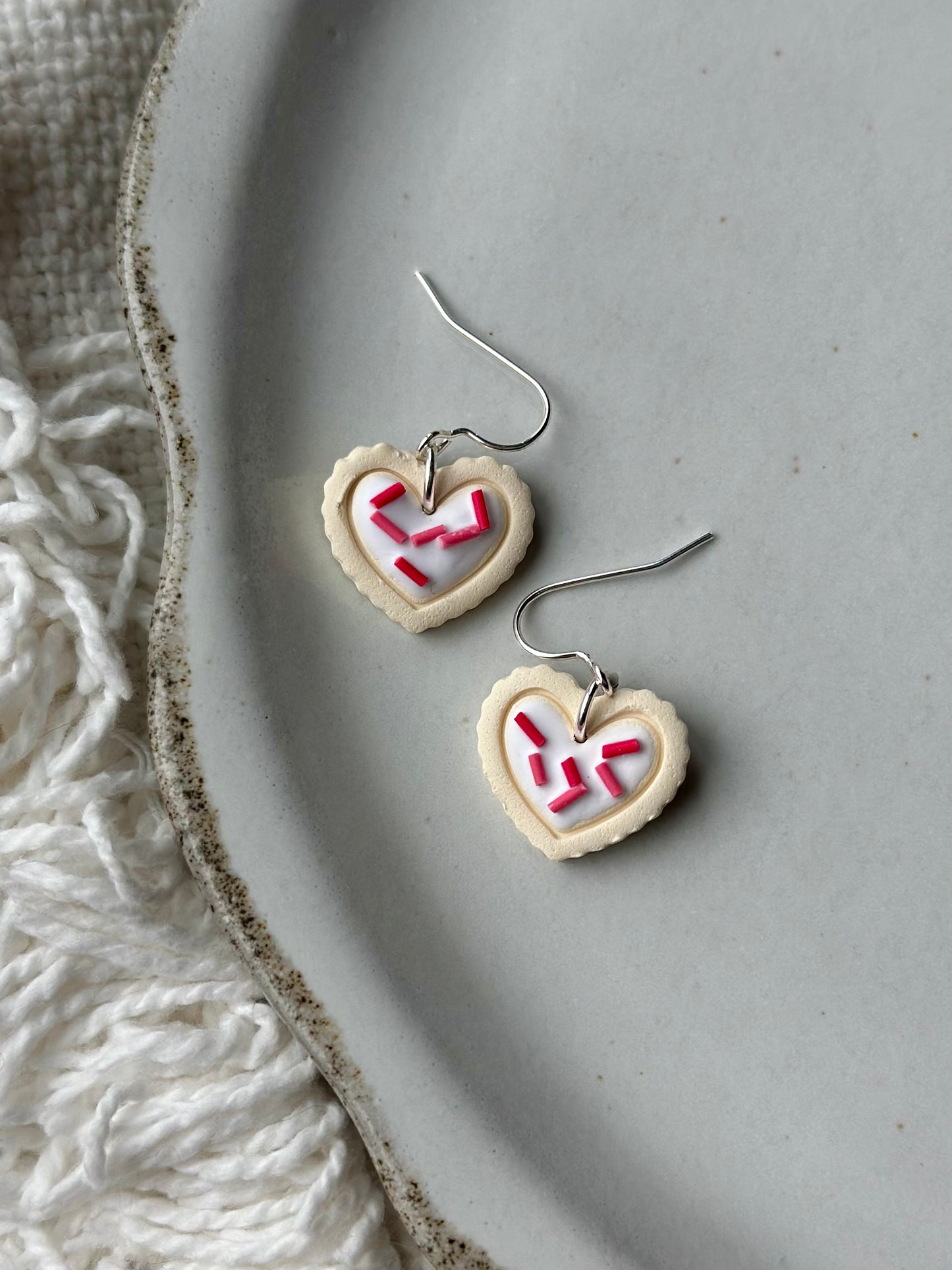 Sugar Cookie Heart Dangles