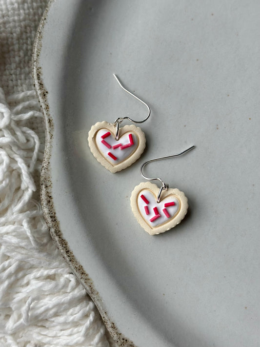 Sugar Cookie Heart Dangles