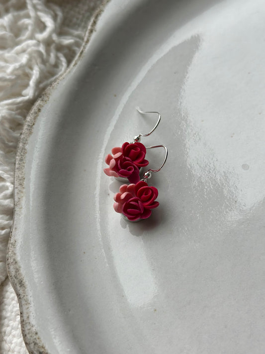 Floral Bouquet Dangle Earrings